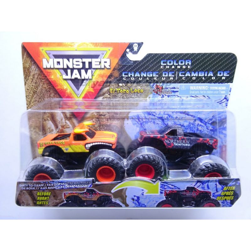 Monster Jam Color Change Northen Nightmare &amp; El Toro Loco