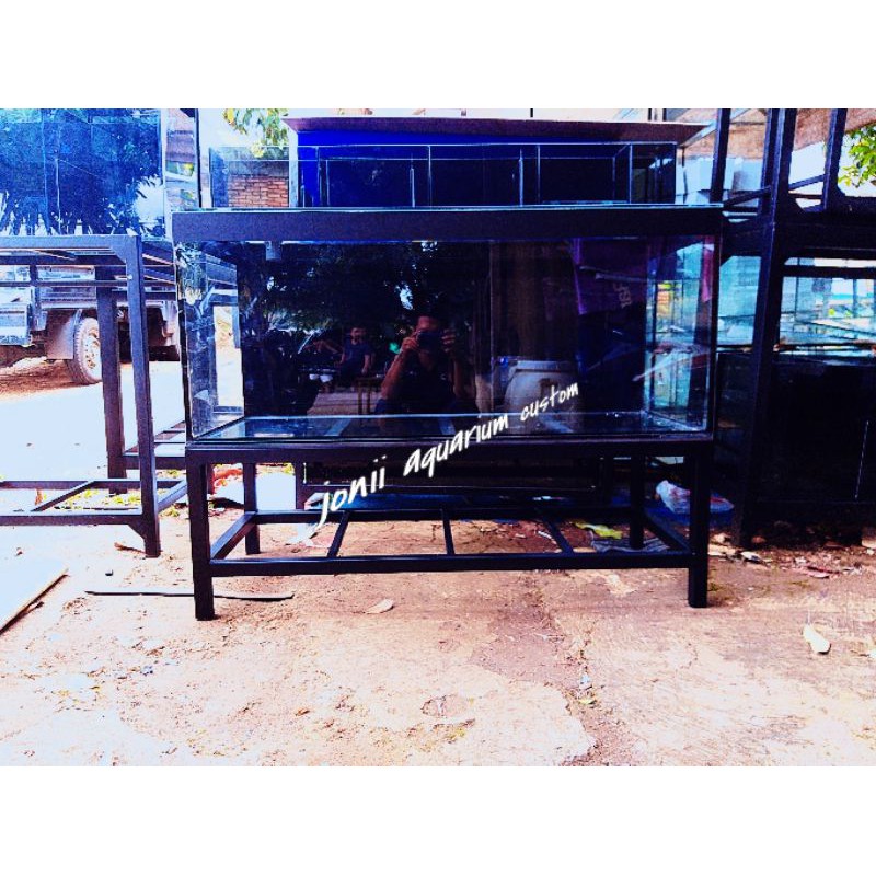 aquarium 120x50x50 10mm rak ceper