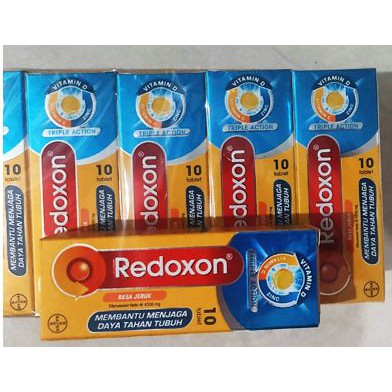 Redoxon Triple Action isi 10 - Vitamin C Vitamin D dan Zink