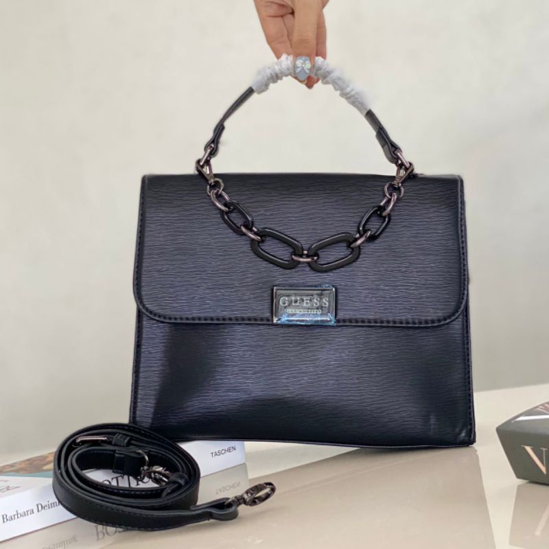 Double Handbag Wanita - Tas Wanita Sale - Tas import Bisa COD - Tas Guess Premium Quality - New Arri