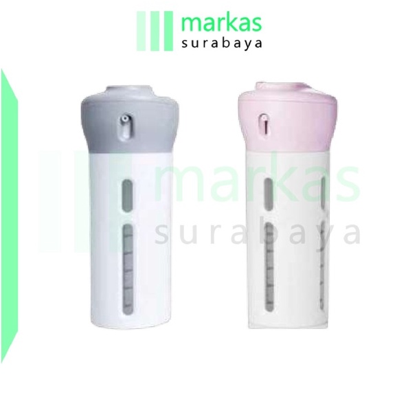 MARKAS HL0097 Botol Travel Set 4 In 1 Dispenser Sabun Shampoo Portable Praktis Mini Travelling Bottle Organizer