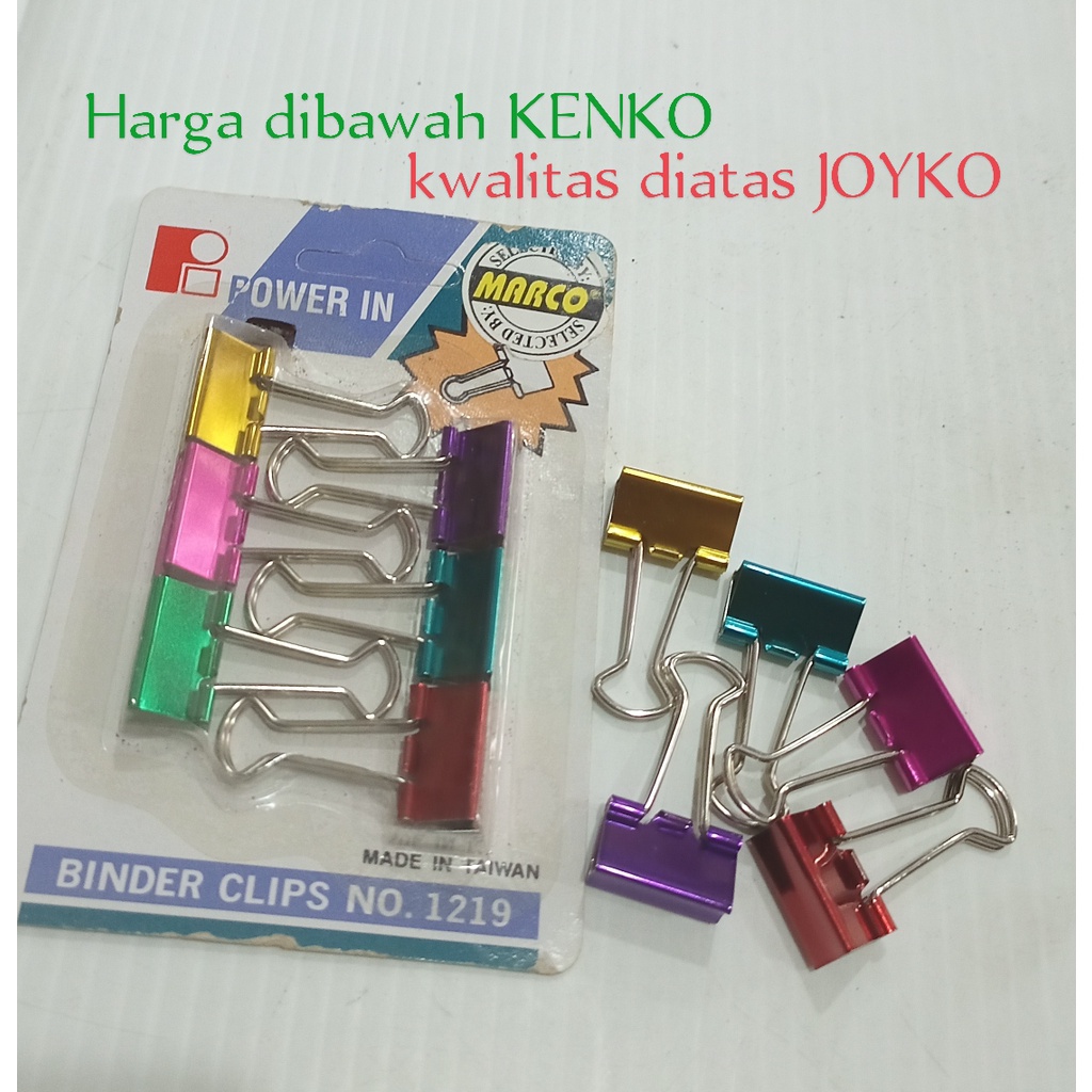 

JOIKO KENKO Binder clip kwalitas diatas JOIKO dan KENKO
