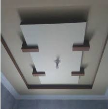 Pasang Plafon-Partisi Gypsum/PVC + Kusen/Jendela/Pintu Alumunium + Atap Baja Ringan + Cat Wash