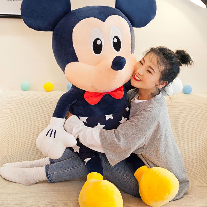 95cm Large Mainan Lovely Mickey Mouse Minnie Plush Toys Soft Stuffed Dolls Kids Plushes Gift Boneka