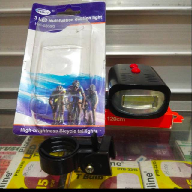 BELL SEPEDA ONTEL DAN LED COB 2 TOMBOL