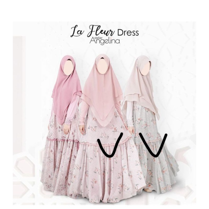 BELLA DRESS RUELLIA LILAC SNOW LA FLEUR DRESS VANILLA, CINDERROSE SIZE 1