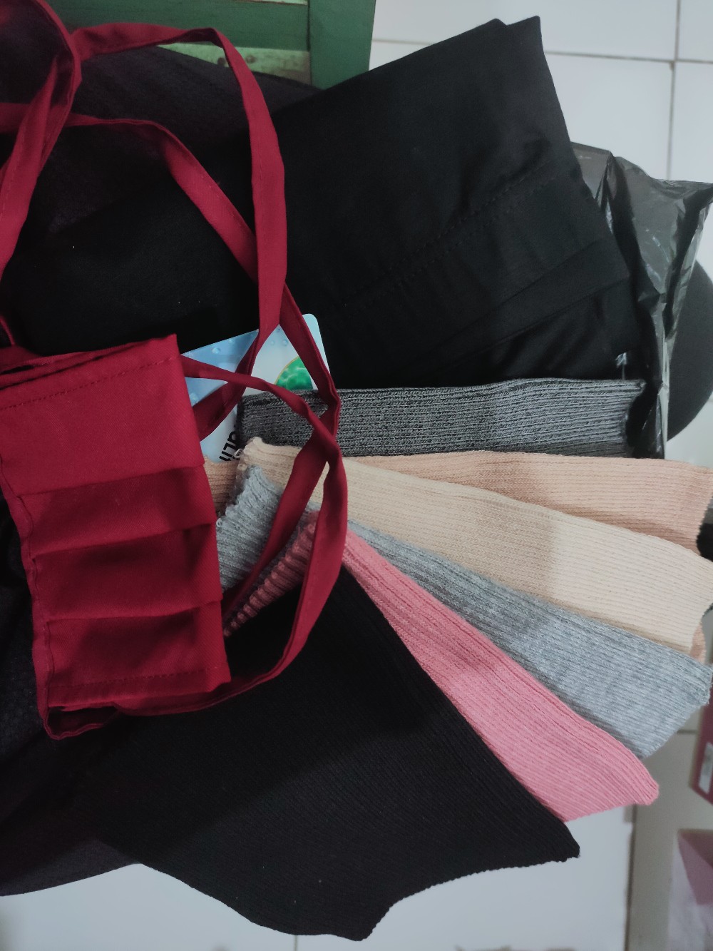 Masker Kain (10rb - 3pcs) Bahan Oxford Garansi Tebal Bisa Di Cuci