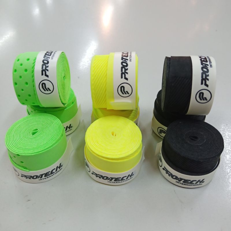 Grip karet pegangan raket badminton tenis squash protech original