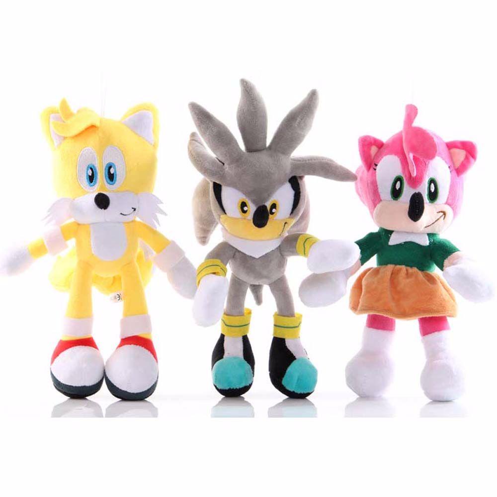 Quinton Sonic the Hedgehog 28 cm Shadow Figure Mainan Boneka Hewan Boneka Lembut Stuffed Toys Mainan Mewah
