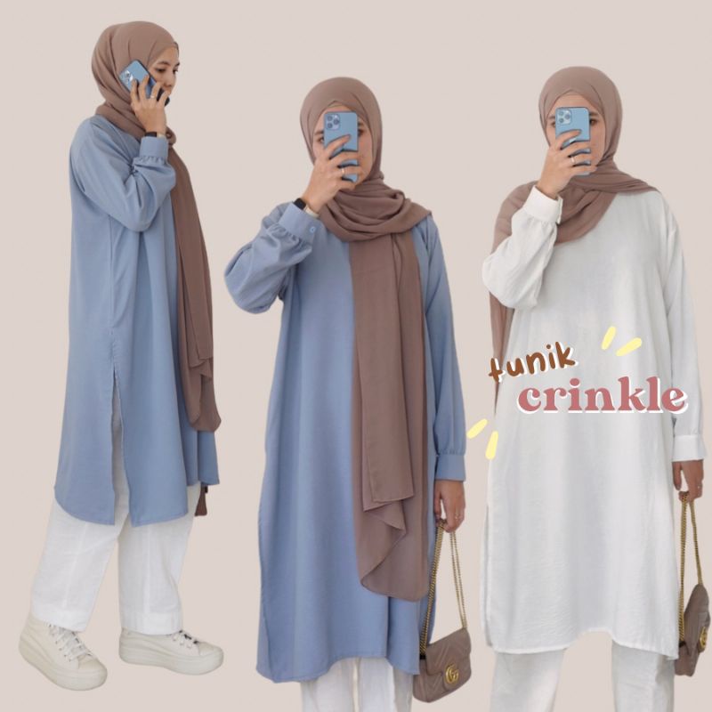TUNIK CRINKLE/CRINKLE AIRFLOW/LONG TUNIK CRINKLE