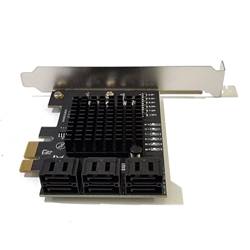 PCIE SATA Card 6 Port Internal SATA3 High Speed PCIE x1 PCI Express