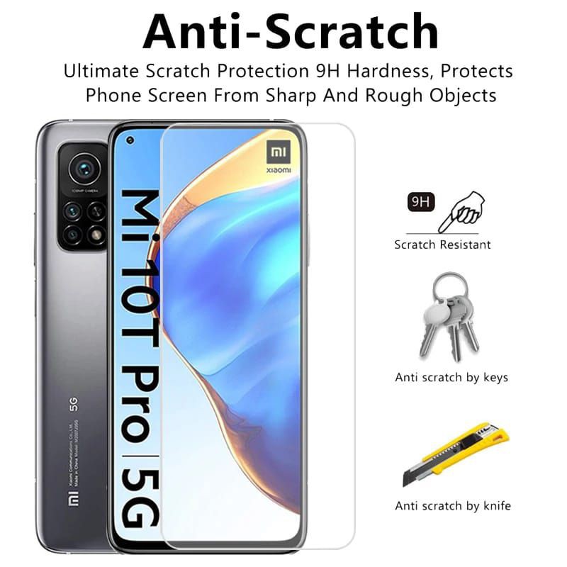 TEMPERED GLASS CLEAR XIAOMII MI 10t/10 t pro 9H ANTIGORES BENING mi 10t/10t pro