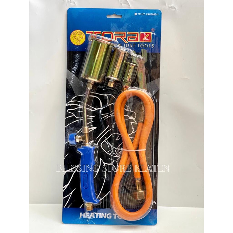 TORA HEATING TORCH ASH /  ALAT KOMPOR BAKAR + SELANG GAS LPG / BURNER TORCH