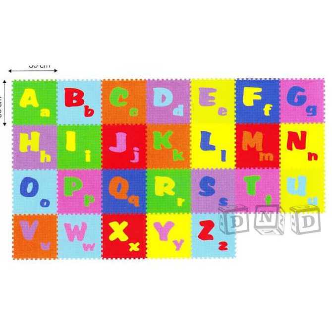 Mainan Edukasi Anak Karpet Matras Puzzle Evamat Evamats Abjad Abc