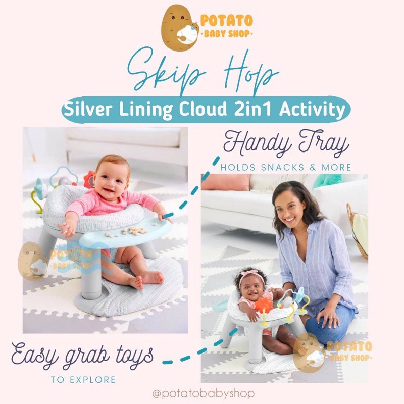 Skip Hop - Silver Lining Cloud 2in1 Activity Cloud / Kursi Bayi Skiphop