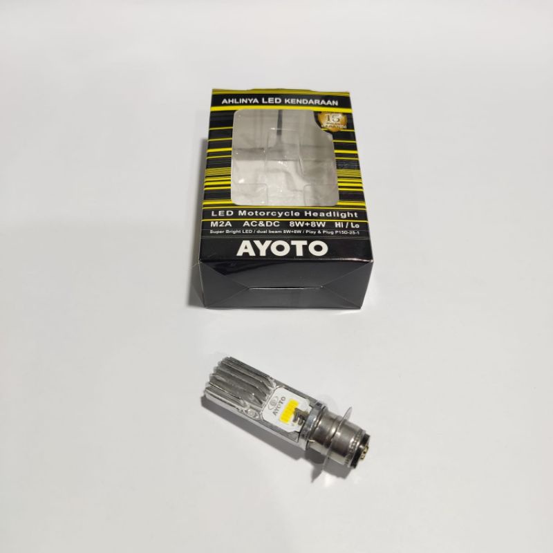 Lampu Depan LED Ayoto H6 Bebek Dan Matic Led Headlamp Ayoto Original 2led