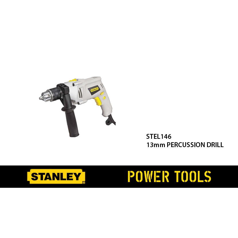 Mesin bor tangan 13mm Stanley STEL-146 drill Kayu Besi Tembok beton