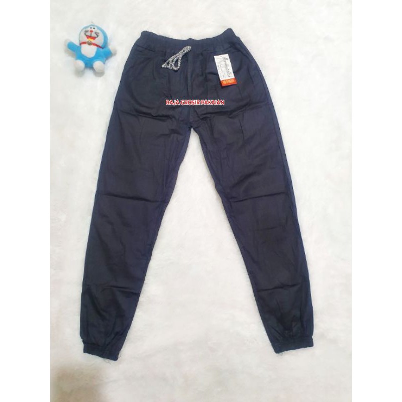 CELANA JOGGER PANTS ANAK DAN DEWASA BAHAN KATUN STRETCH PREMIUM BUAT CEWEK DAN COWOK