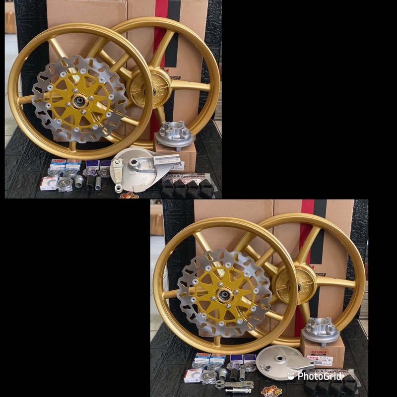 VELG ROSSI SANCA ROSSI COPY RCB 160 185 17 JUPITER Z SET PIRINGAN DISC DEPAN PNP HONDA