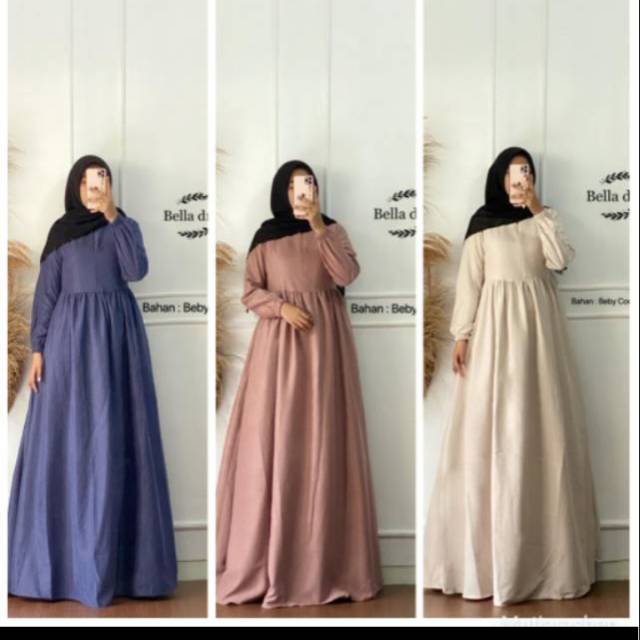 Gamis Bella Dress ORI Fajar/fino