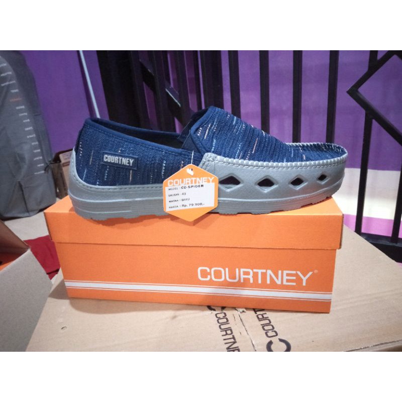 sepatu pria/sepatu slop/sepatu karet/sepatu courtney ardiles/SPIDER