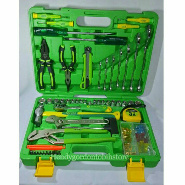 60pcs TEKIRO MEKANIK TOOL SET KIT MECHANIC BOX 60 pcs PVC TEKIRO