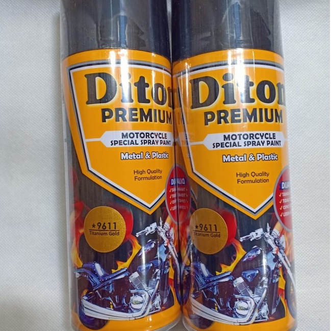 DITON Premium Pilok Pilox Velg and Engine Colours VG9611* Titanium Gold (9611) / Emas (400cc)