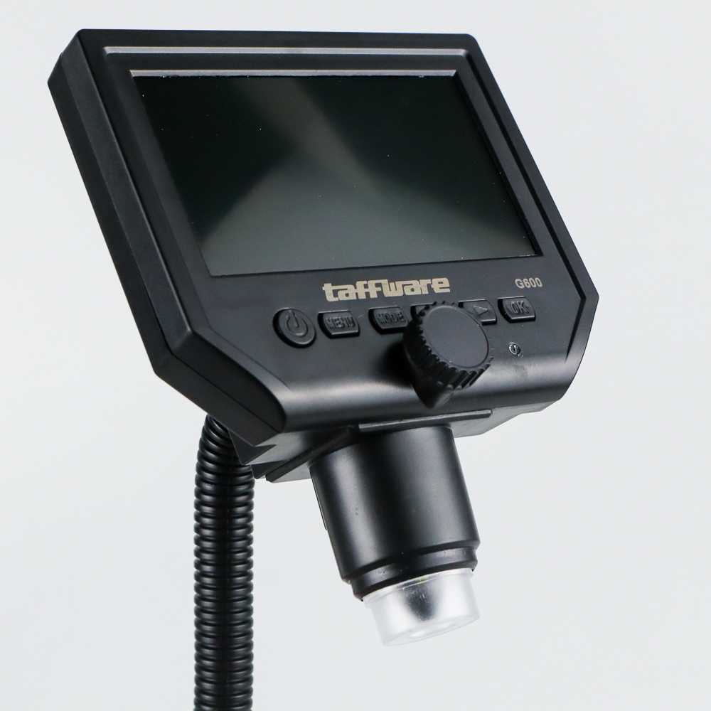 Taffware Mikroskop Digital 3.6MP 600X Monitor &amp; Fleksibel Stand - G600