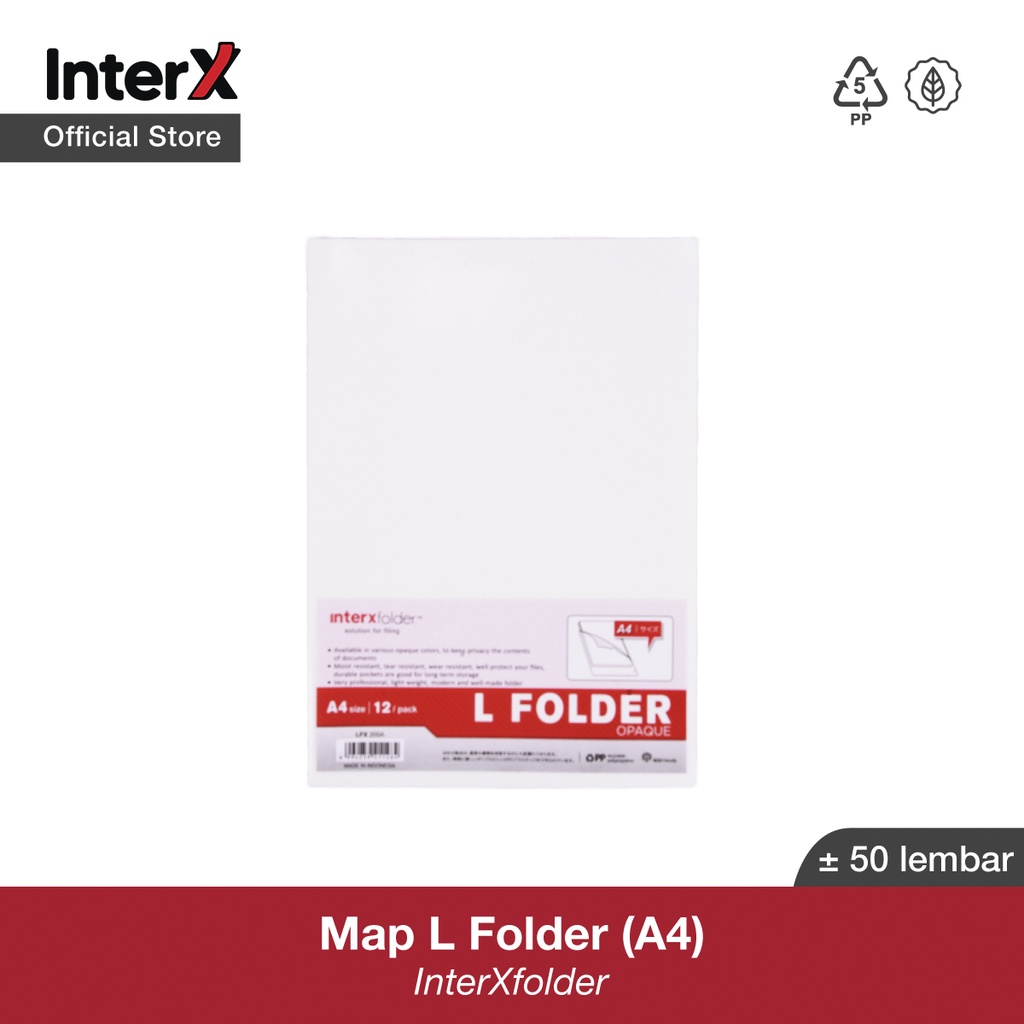 

InterX Map L A4 Opaq (L Folder A4 Opaq) New