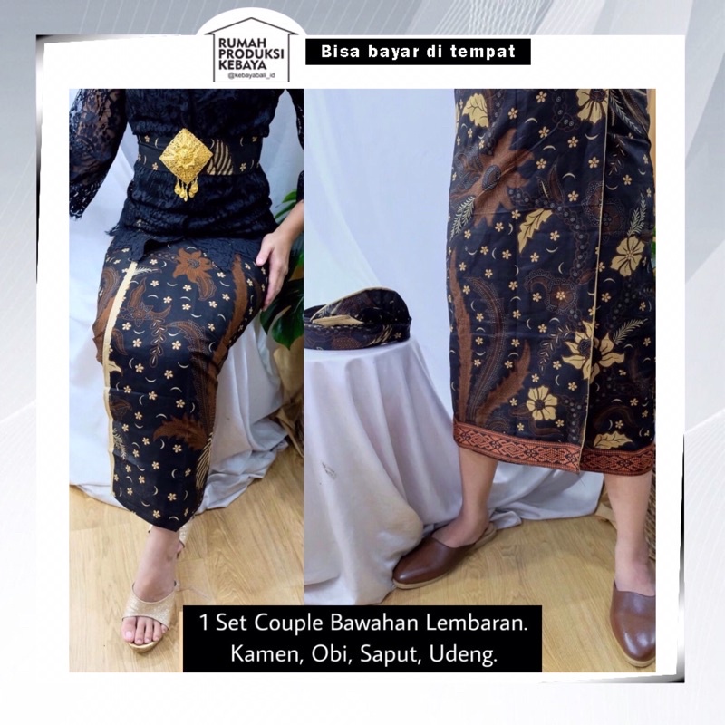 Kamen Rok Lembaran Set Couple Bawahan Tradisional Katun Batik