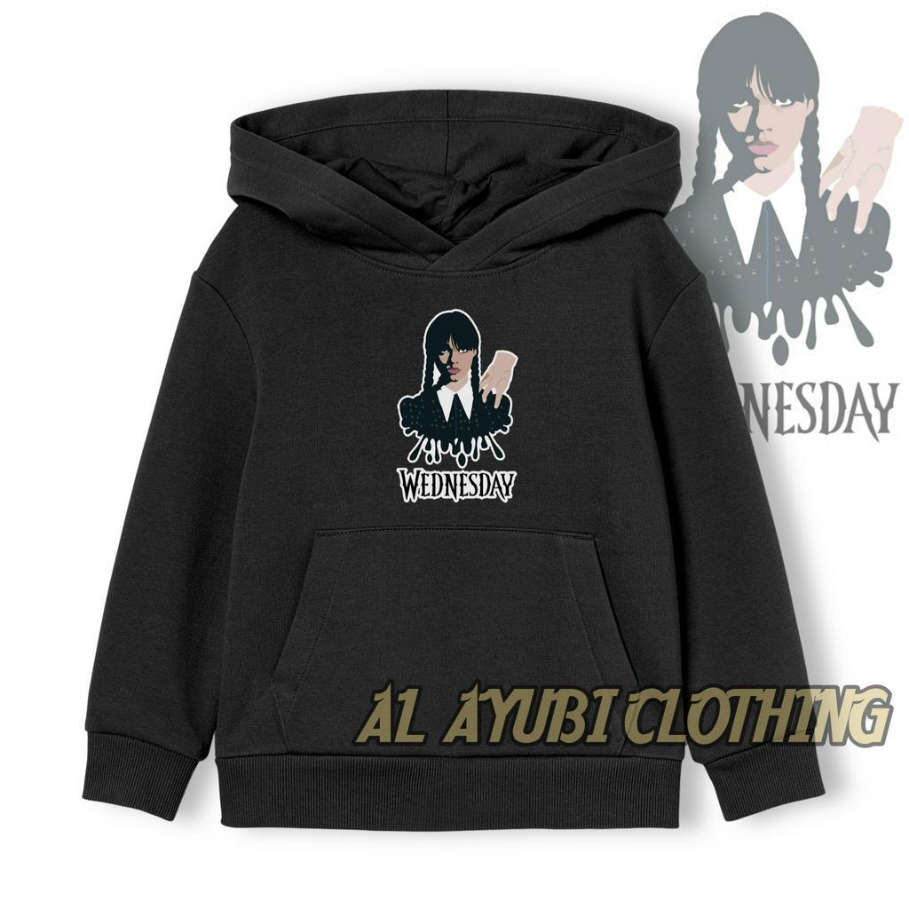 Hoodie Anak Wednesday Addams / Sweater Anak Wednesday