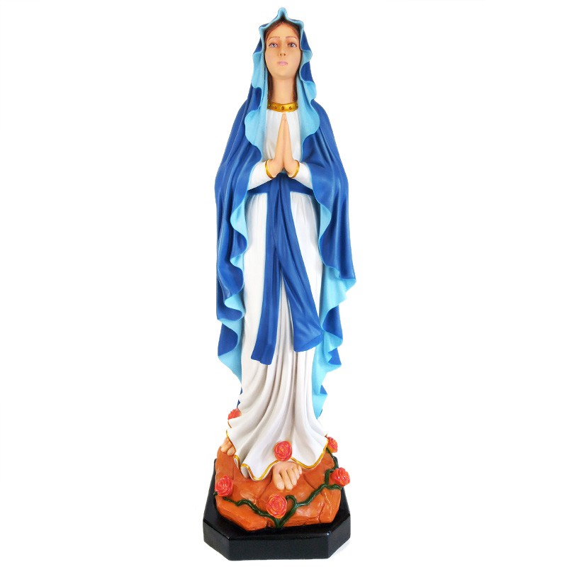Patung Rohani Bunda Maria Lourdes Ibu Yesus 1 meter 100 cm Fiberglass