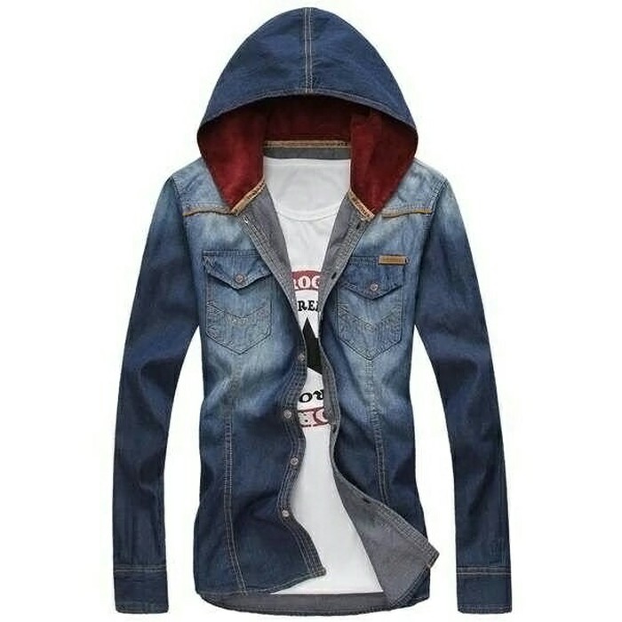 Kemeja Jeans Hoodie REGAN Man
