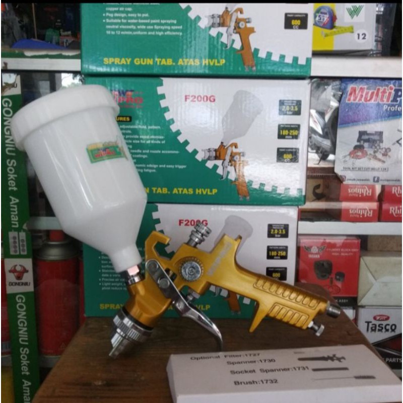 SPRAYGUN HPLV WIPRO low pressure 600ml spreygun nozle 1,4 orig