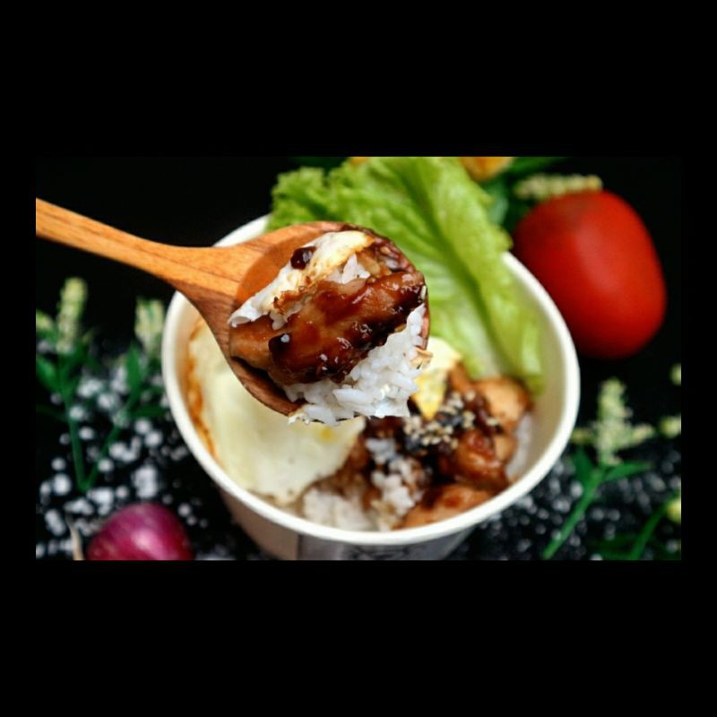 

Black pepper chicken rice