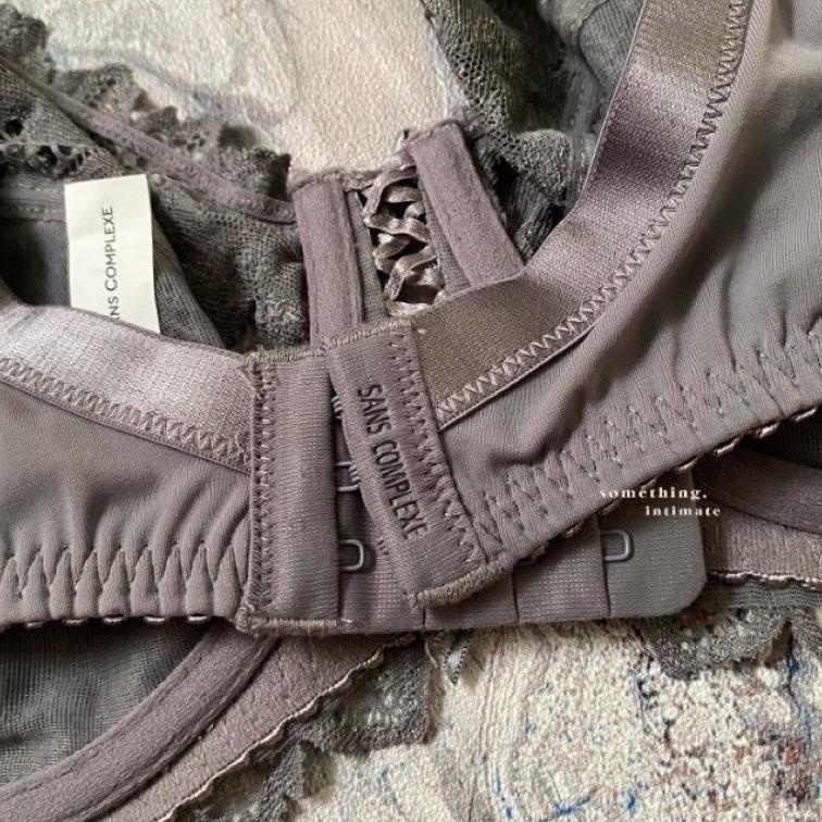ONE SET - Sans Complexe Arum Minimizer Bra Embroidered Lace bH Rumah Bralette Cup DD E Bh BigSize Sa