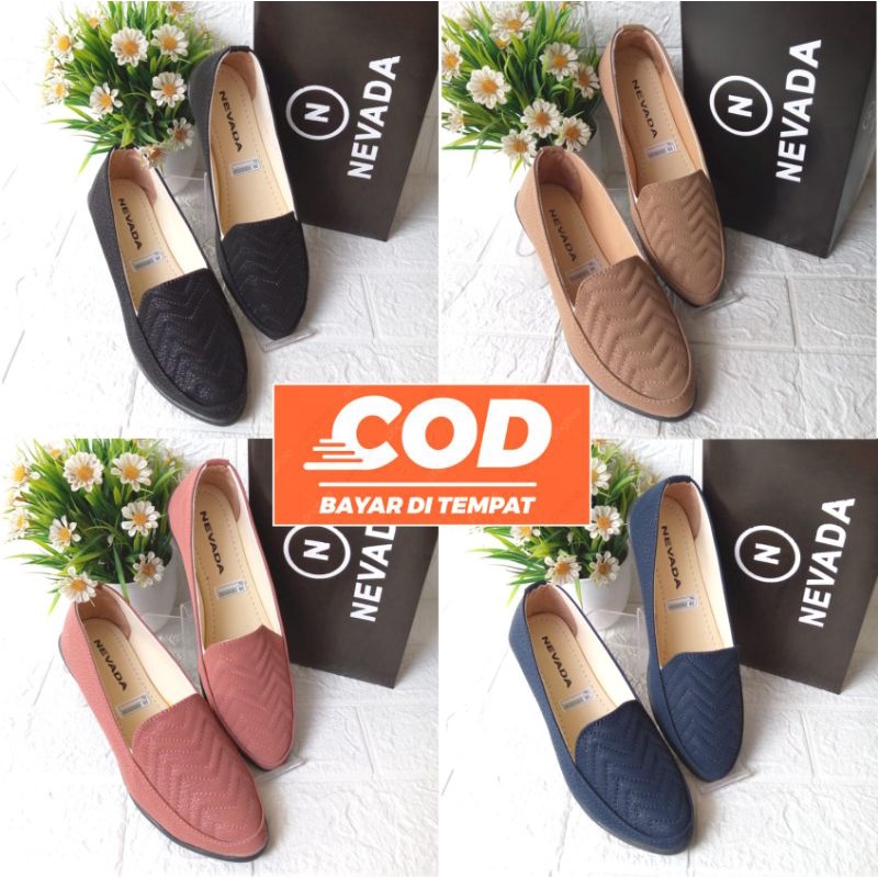 Terbaru Flatshoes Wanita Nevada / Sepatu Flat Wanita / Flat Shoes Wanita /Sepatu Balet Wanita Nevada