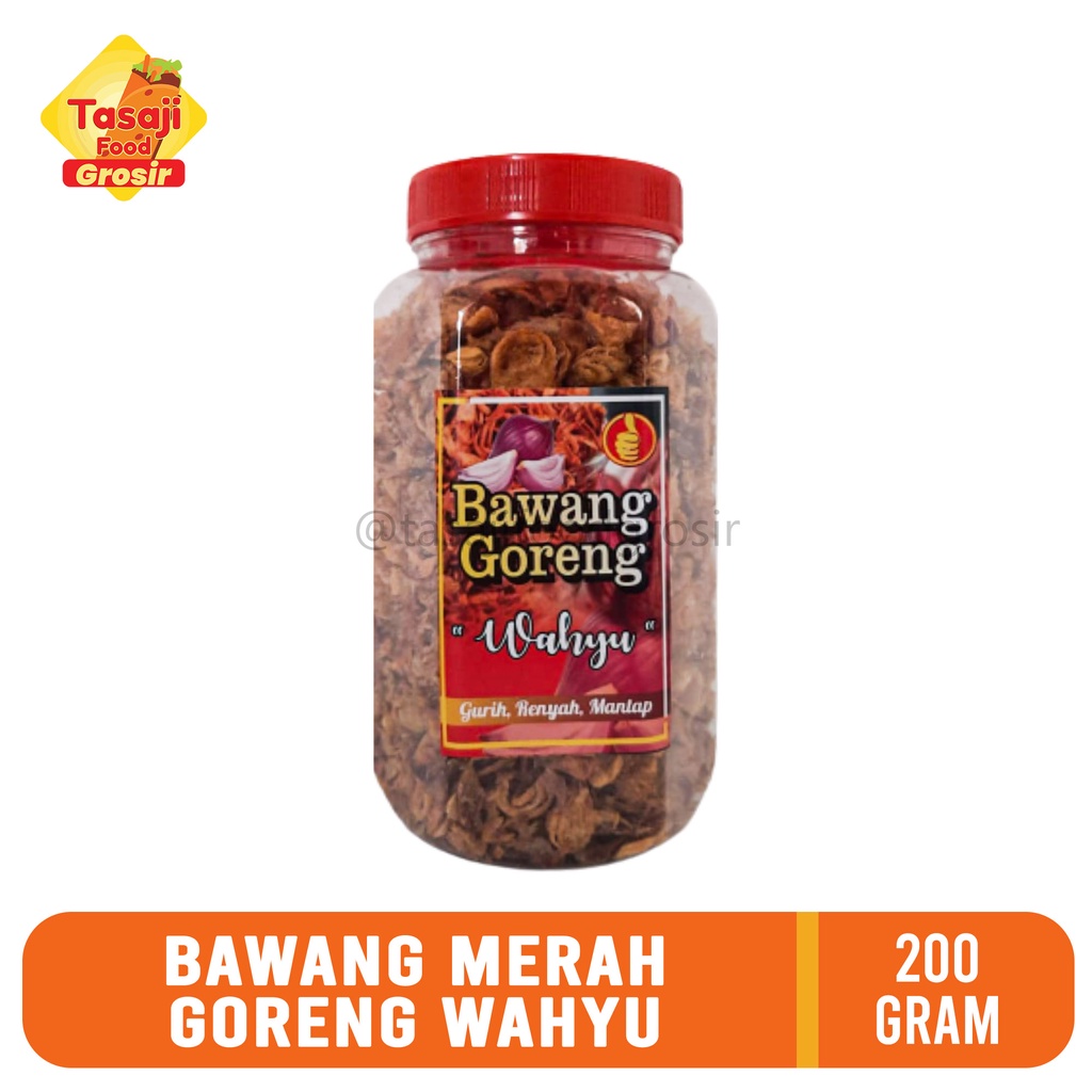 

Bawang Merah Goreng WAHYU Kemasan Toples 200 gr