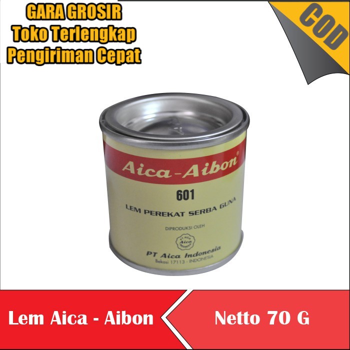 

LEM AICA AIBON KECIL 601 70 GR LEM KUNING PEREKAT SERBAGUNA 70 G