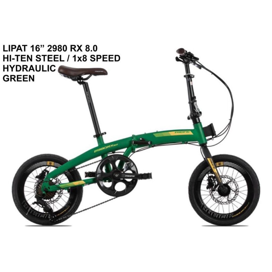 Kargo Sepeda Lipat Pacific STEEL 2980 RX 8.0 1x8SP MD 16 Inch Garansi SNI-3