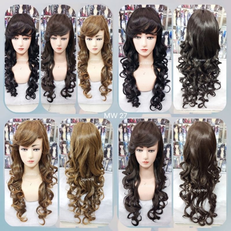 Rambut Palsu Keriting Panjang Wig Curly