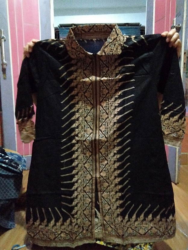 Promo 7.7 Mega Sale Tunik Batik Zipper Depan M L Xl Xxl