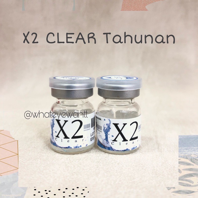 Softlens Bening X2 Clear Tahunan bisa beda minus