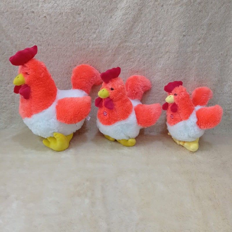 BONEKA AYAM CHICKEN FENTON LUCU BISA BERSUARA DAN TIDAK BERSUARA / BONEKA AYAM PREMIUM MURAH LUCU SNI