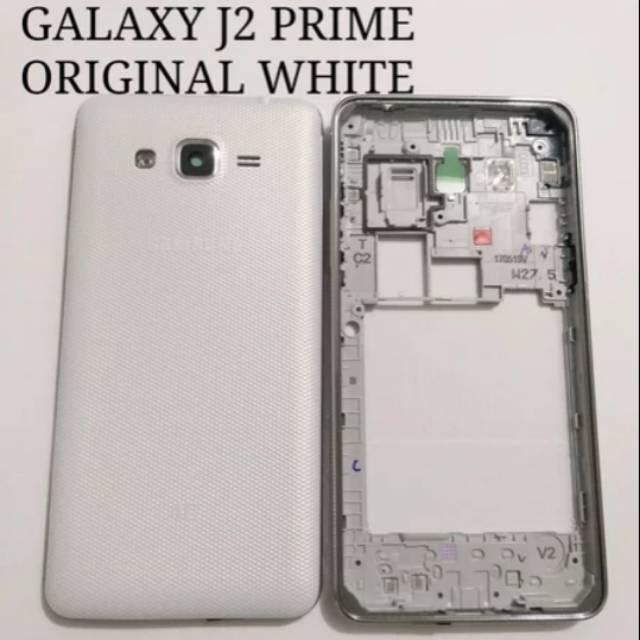 CASING FULLSET SAMSUNG G532 G532H GALAXY J2 PRIME ORIGINAL WHITE - SC
