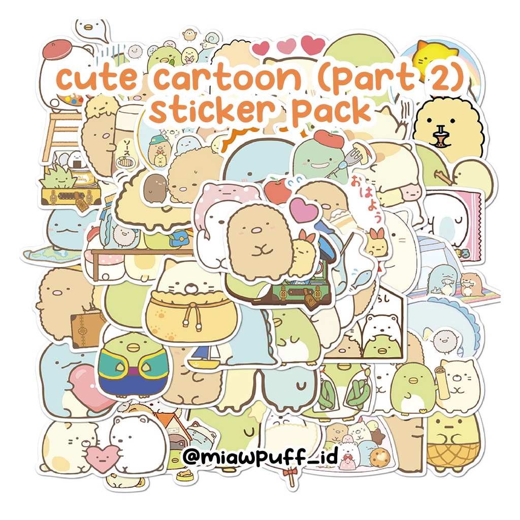 

10 PCS/ (PART 2) CUTE CARTOON PREMIUM TEBAL/KARTUN LUCU STICKER PACK/KARTUN AESTHETIC/STIKER LUCU AESTHETIC