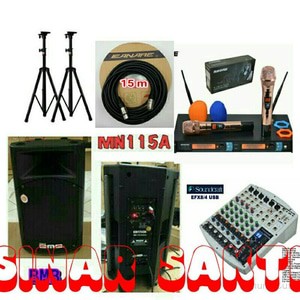 Murah Paket Sound System BMB + Mixer Soundcraft ( 8 channel )