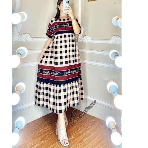 LANGSUNG KIRIM.. MIDI DRESS RAYON ARKEN TERBARU TERLARIS | Dress midi Rayon