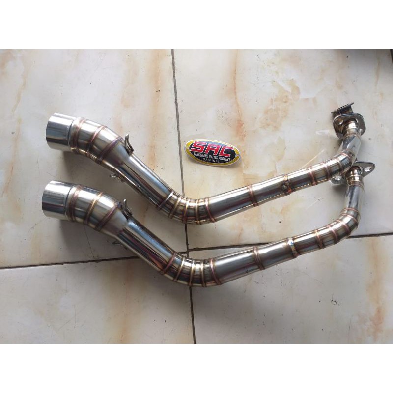 leher kenalpot por beat scoopy varled spacy inlet50mm stnlish