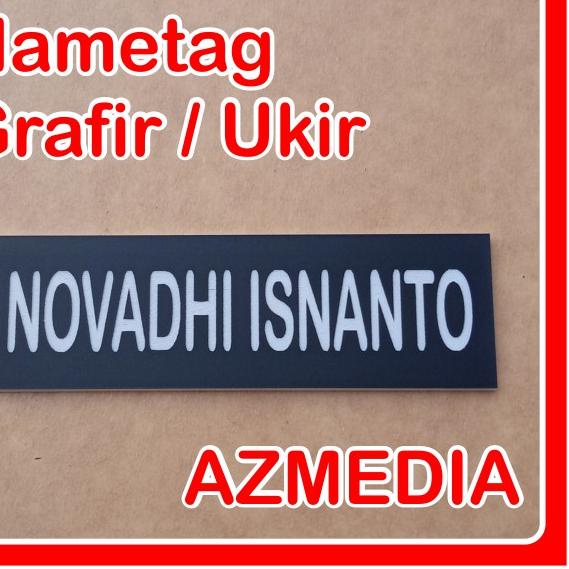 

❤[⚡PECIAL PRICE !!!]❤Nametag Nama Dada Grafir Ukir